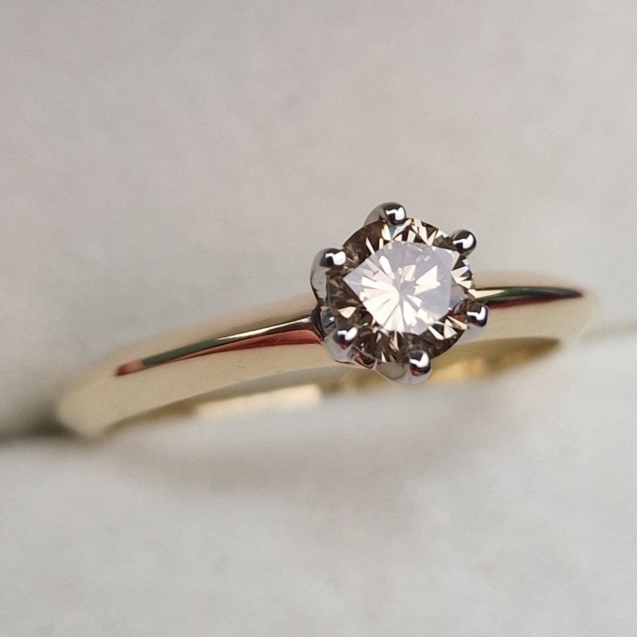 Кольцо Deimantas 100685999 17,5р 2,52гр 0,445ct.