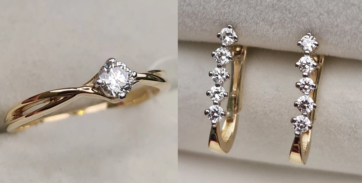Комплект Deimantas 100714159 0,198ct 0,52ct. купить,NaN