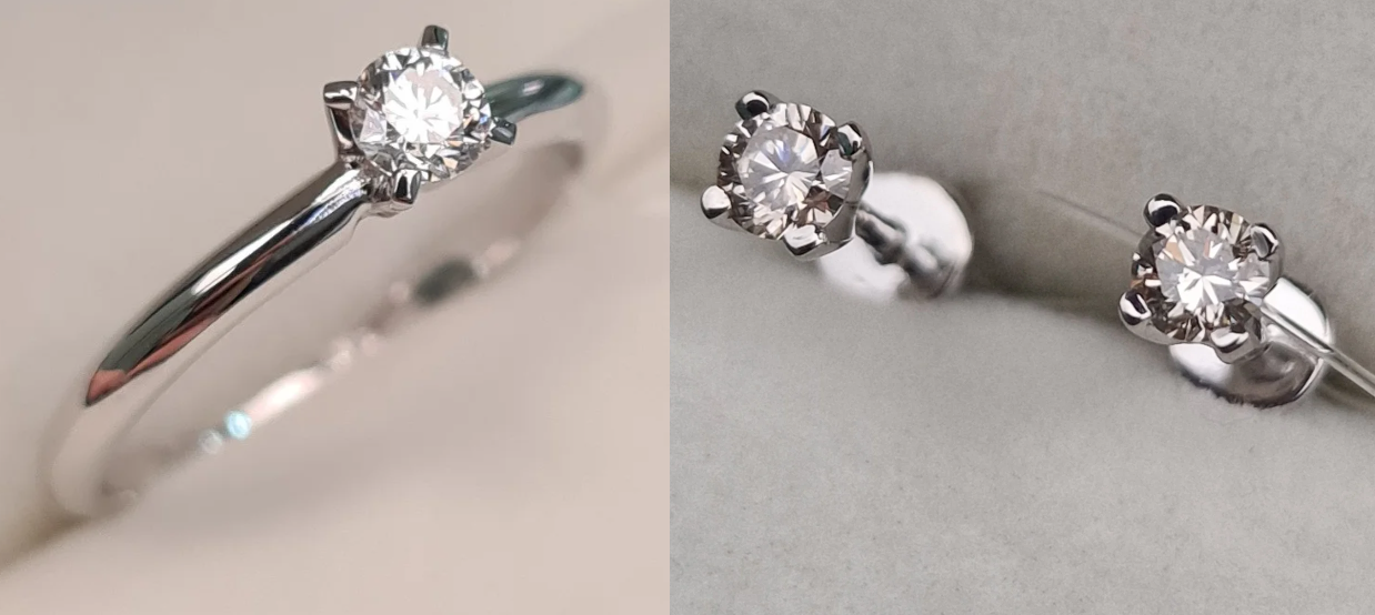 Комплект Deimantas 100751074 0,14ct 0,368ct. купить,NaN