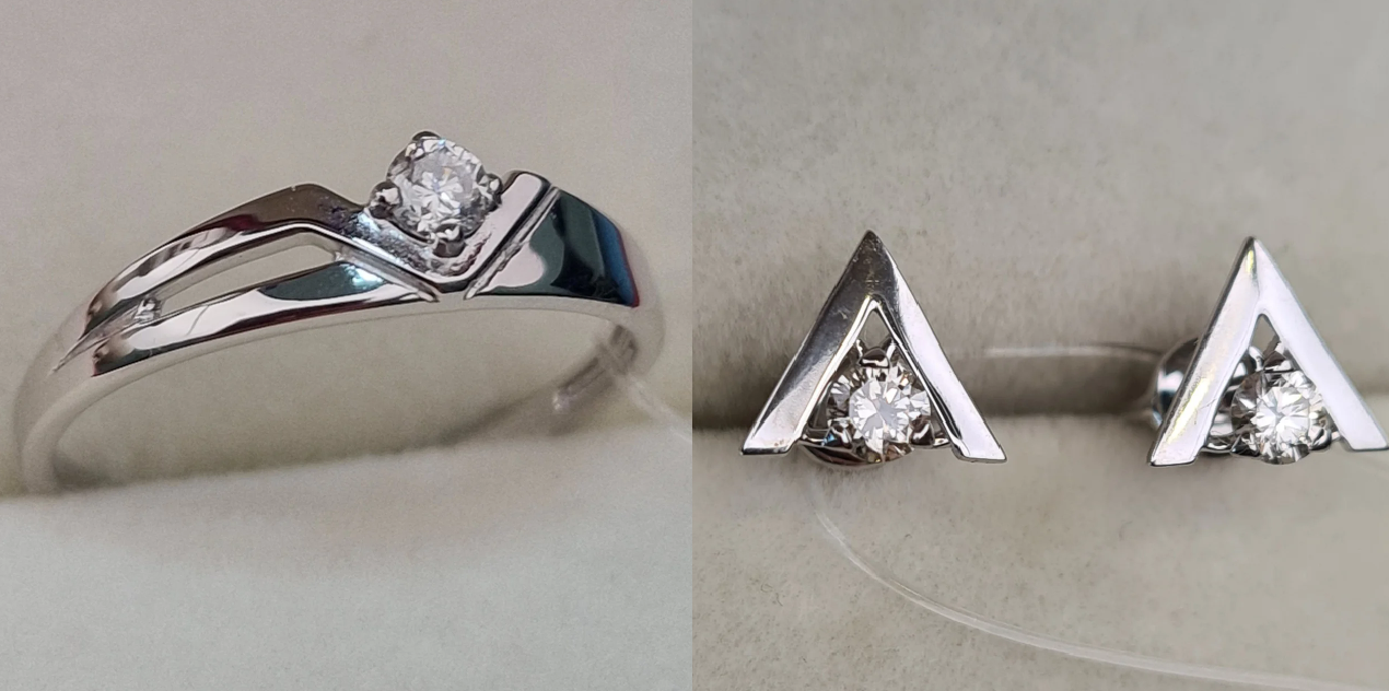 Комплект Deimantas 100714171 0,076ct 0,226ct. купить,NaN