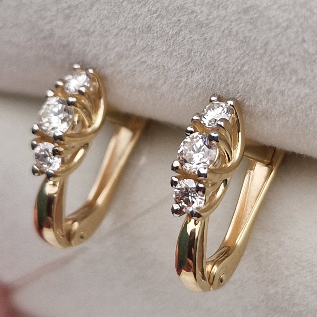 Серьги Deimantas 101075313 2,07гр 0,42ct. купить,NaN
