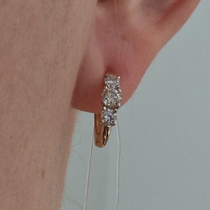Серьги Deimantas 101075302 2,19гр 0,92ct. купить,NaN