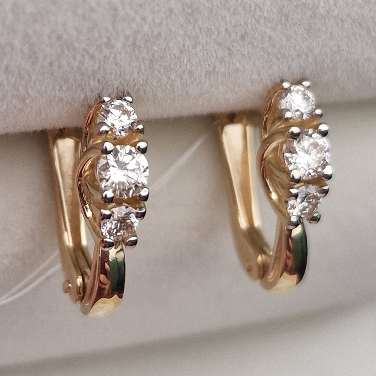 Серьги Deimantas 101075313 2,07гр 0,42ct. купить,NaN