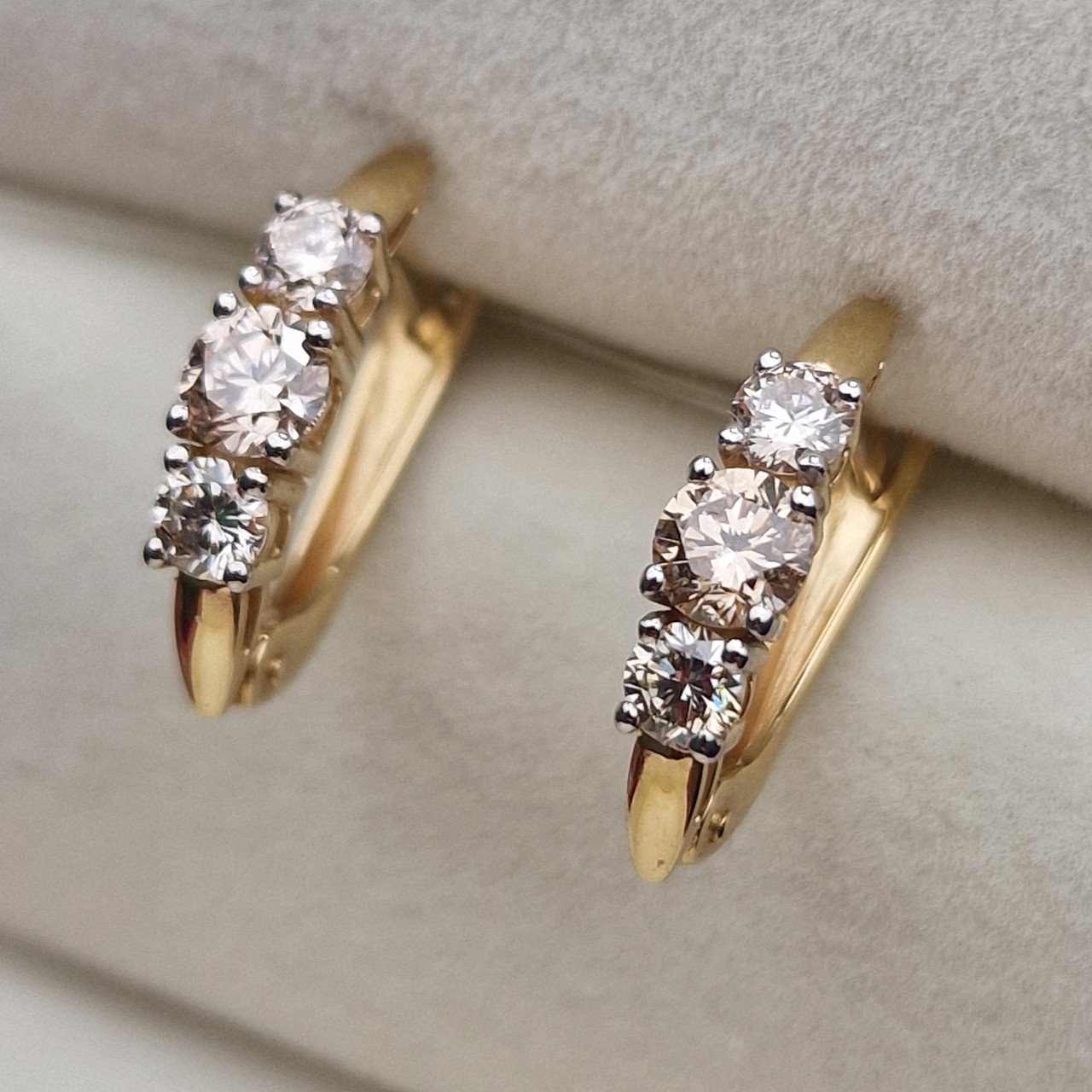 Серьги Deimantas 101075302 2,19гр 0,92ct. купить,NaN