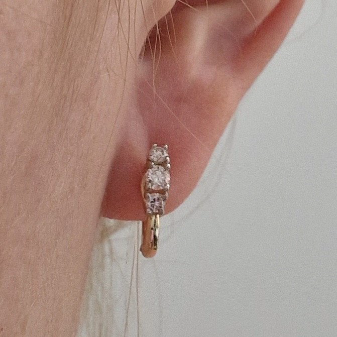 Серьги Deimantas 101075313 2,07гр 0,42ct. купить,NaN
