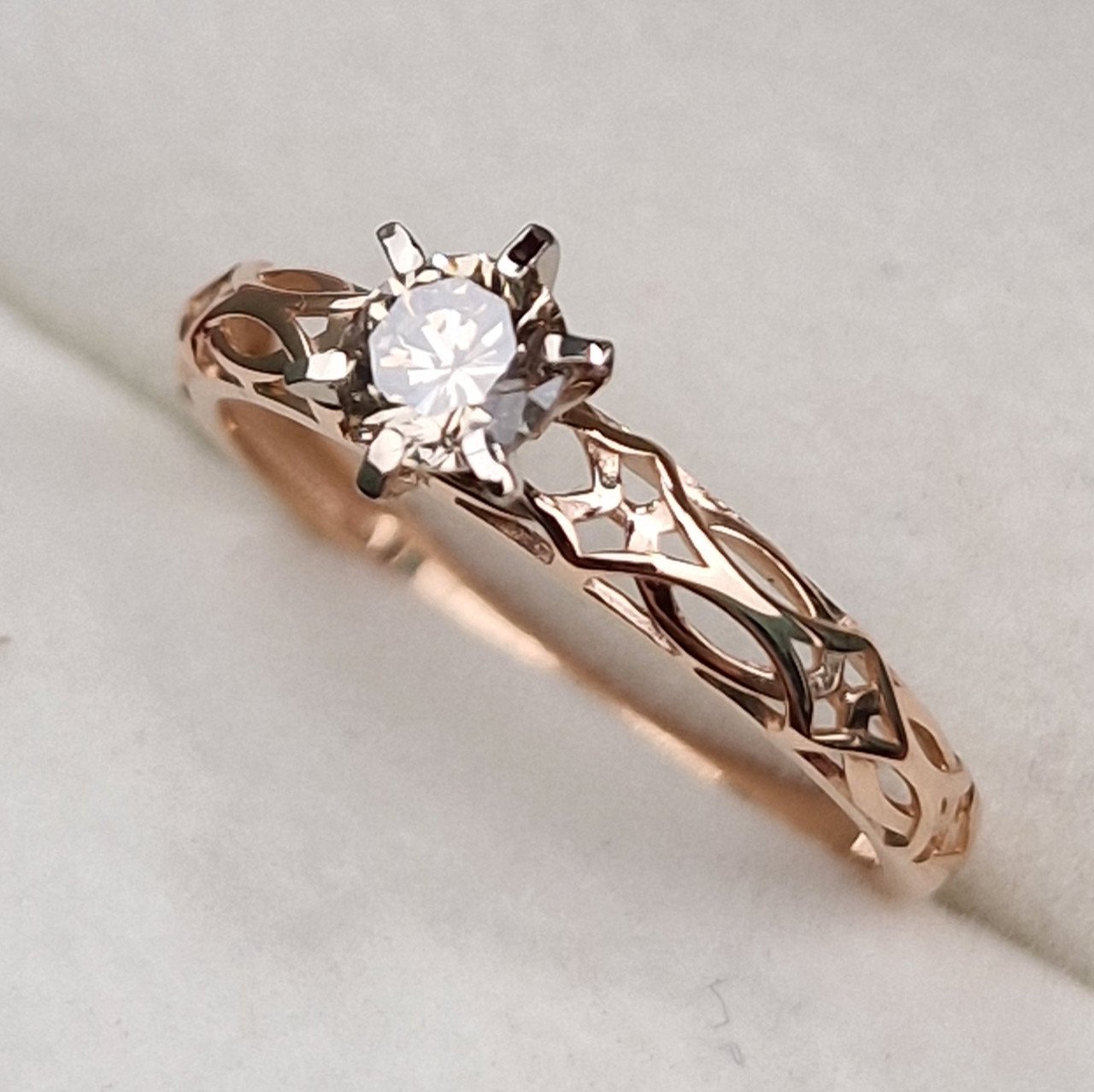 Кольцо Deimantas 101102981 17,5р 1,5гр 0,415ct. купить,NaN