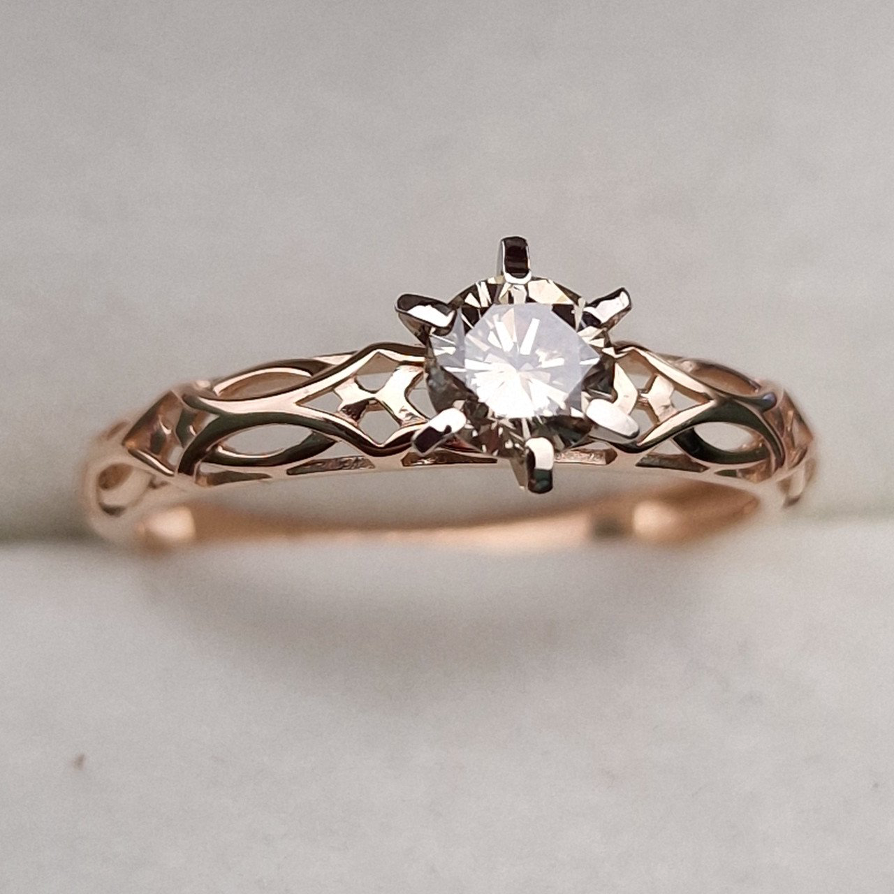 Кольцо Deimantas 101102981 17,5р 1,5гр 0,415ct. купить,NaN