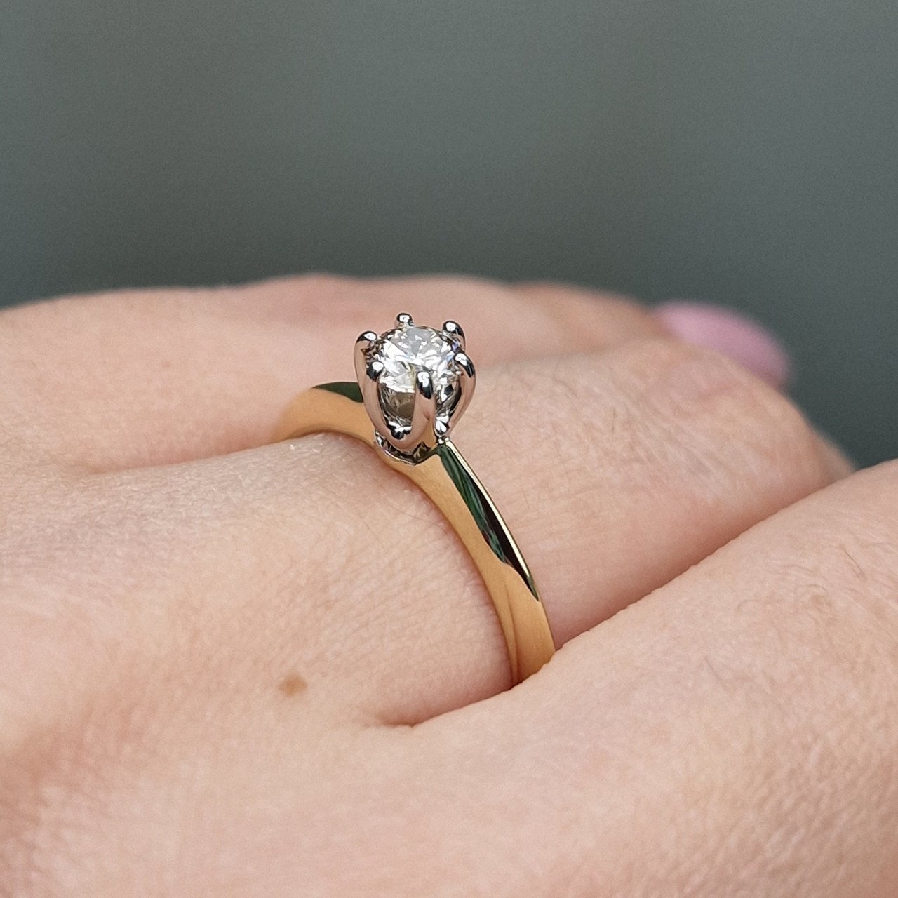 Кольцо Deimantas 101103228 17,5р 2,54гр 0,36ct. купить,NaN