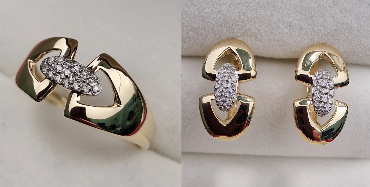 Комплект Deimantas 101114965 0,073ct 0,13ct. купить,NaN