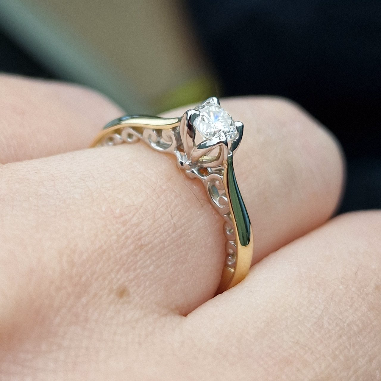 Кольцо Deimantas 100581314 16,5р 1,98гр 0,317ct. купить,NaN