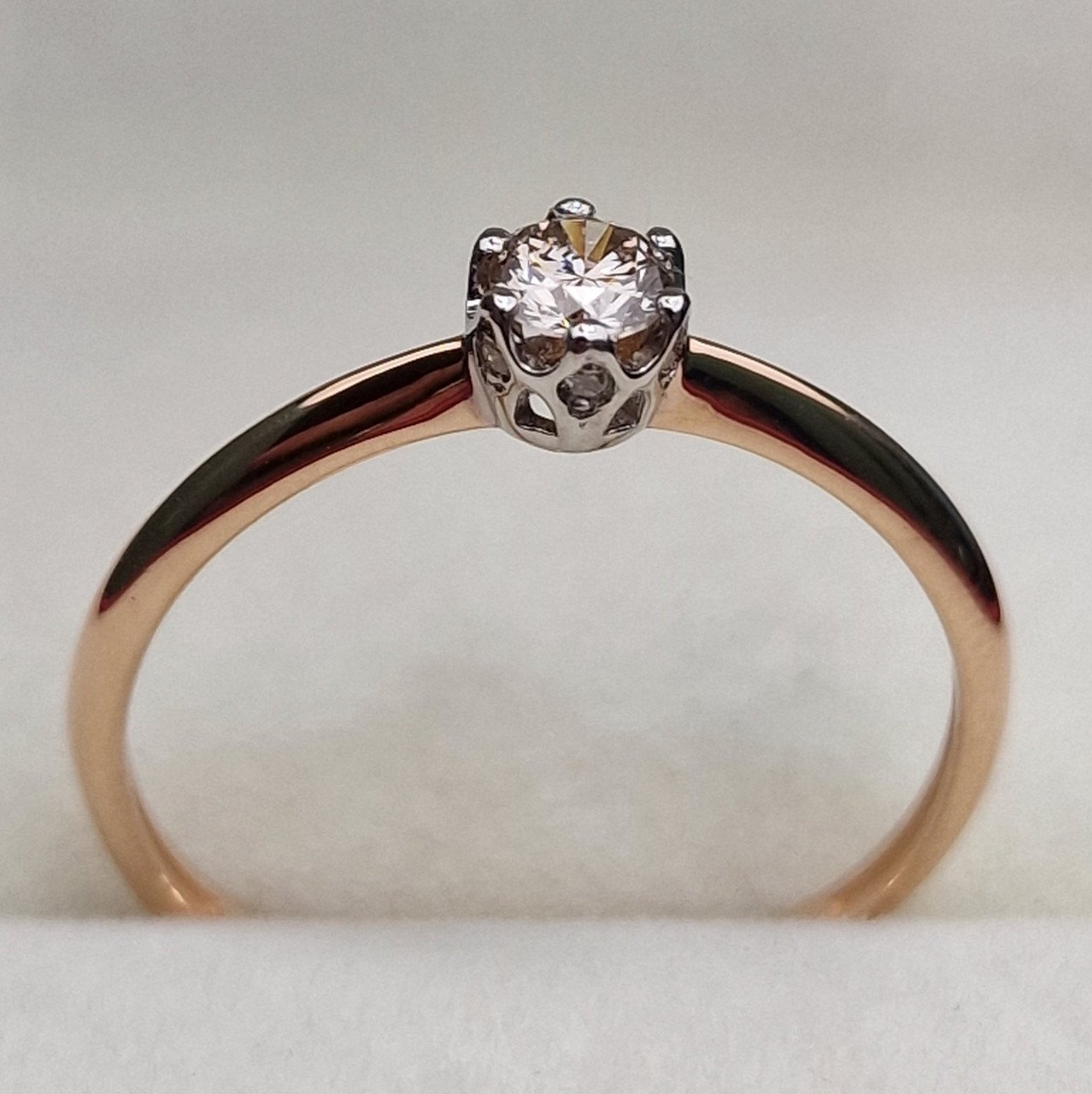 Кольцо Deimantas 100591543 17,5р 1,3гр 0,22ct. купить,NaN