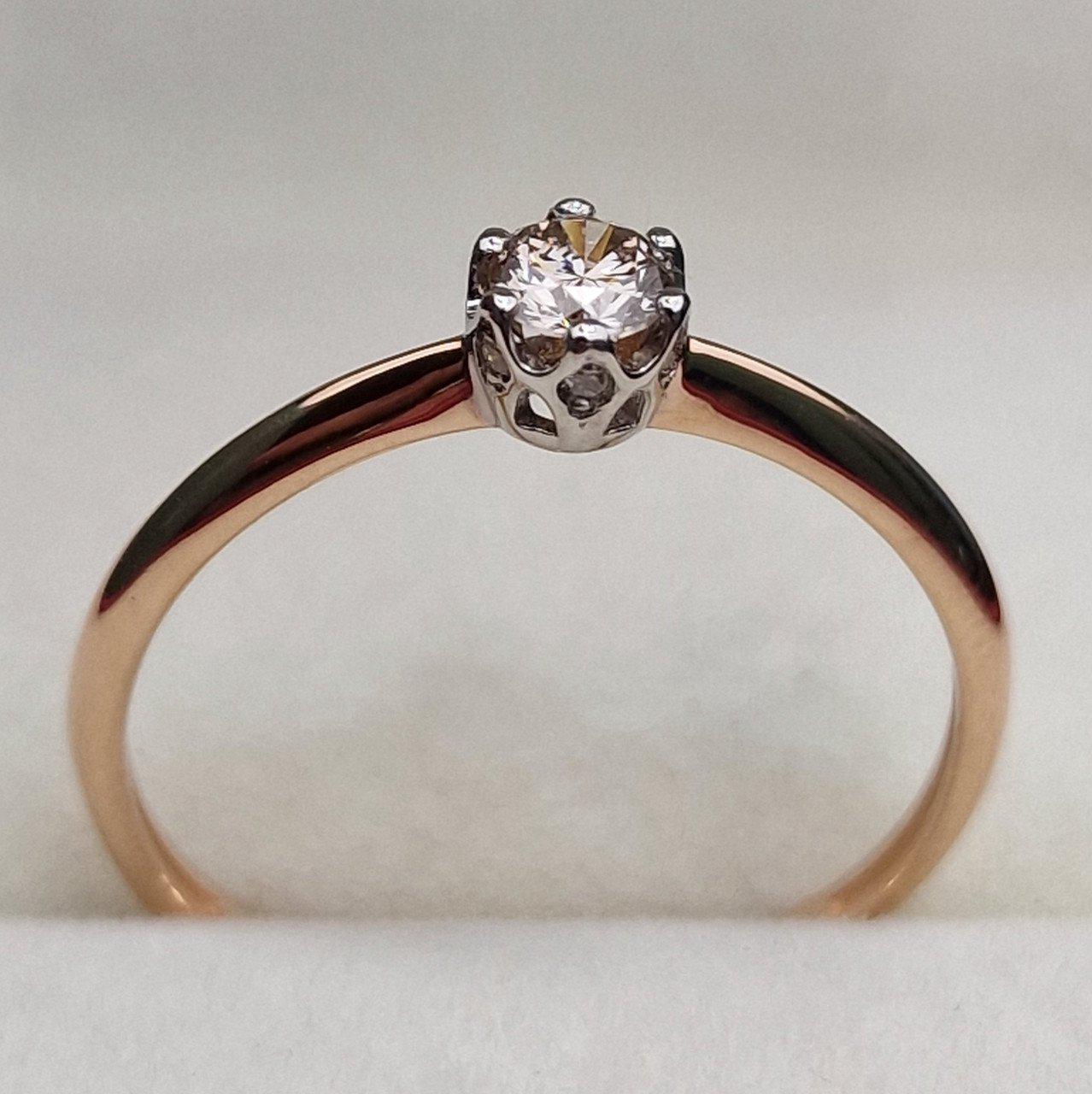 Кольцо Deimantas 100591543 17,5р 1,3гр 0,22ct. купить,NaN