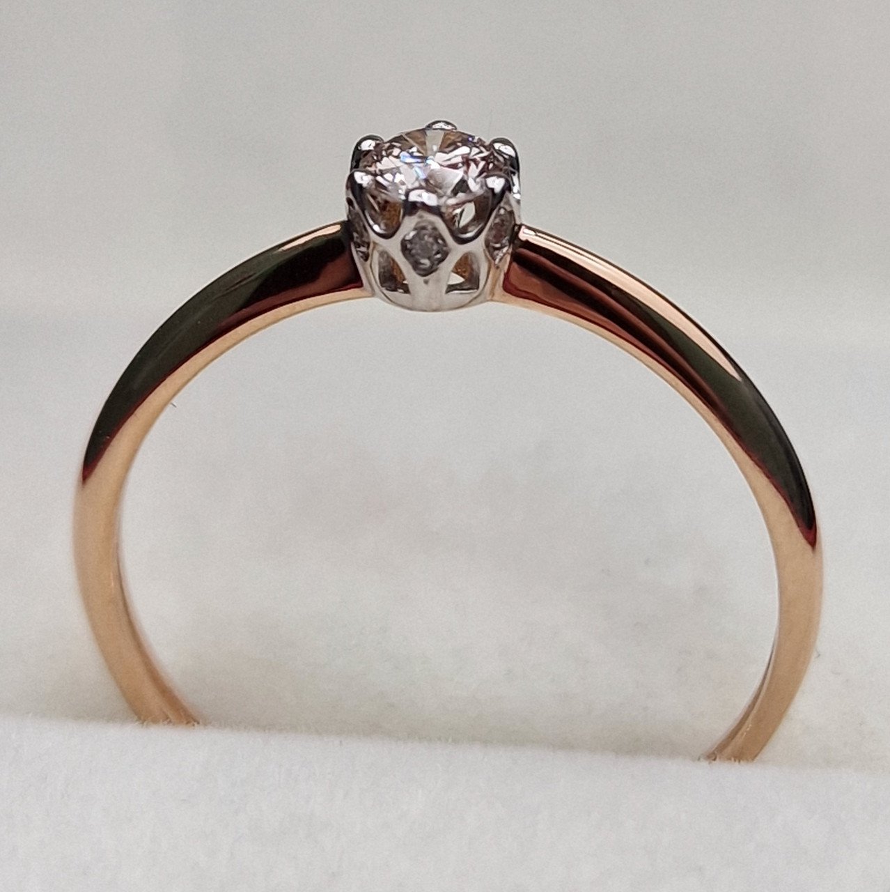 Кольцо Deimantas 100591543 17,5р 1,3гр 0,22ct. купить,NaN