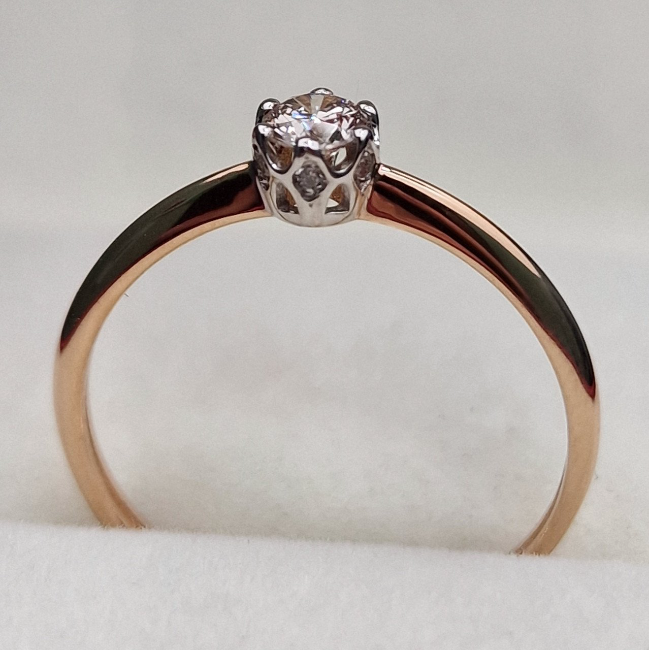 Кольцо Deimantas 100591543 17,5р 1,3гр 0,22ct. купить,NaN