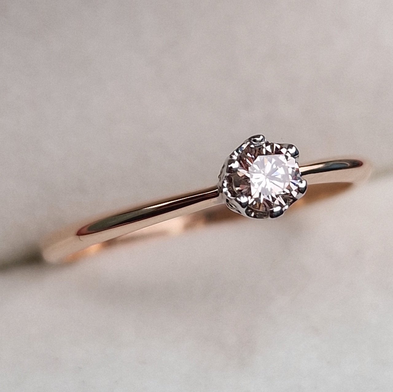 Кольцо Deimantas 100591543 17,5р 1,3гр 0,22ct. купить,NaN