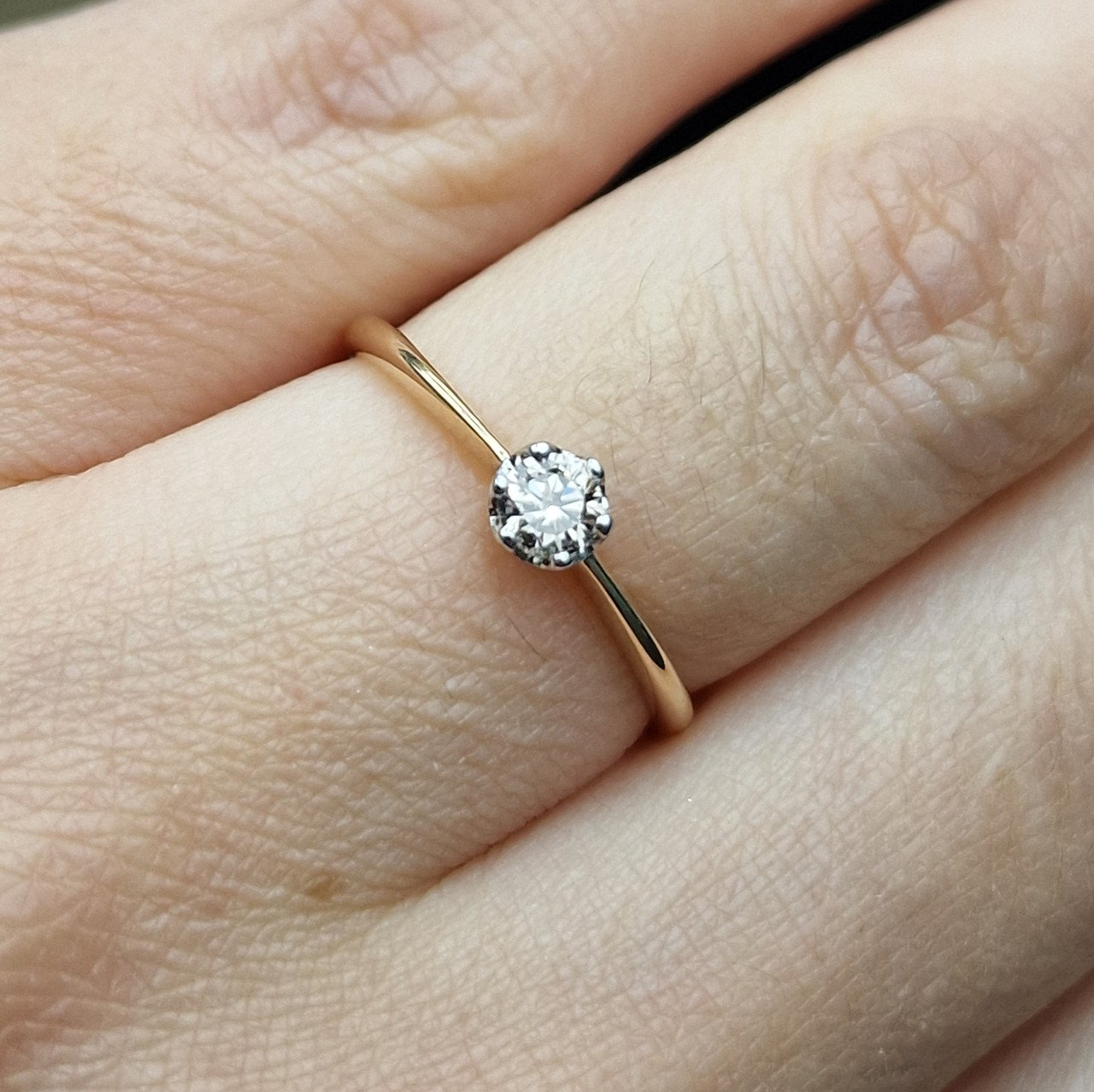 Кольцо Deimantas 100591543 17,5р 1,3гр 0,22ct. купить,NaN