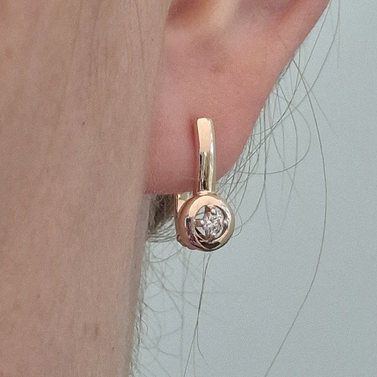 Серьги Deimantas 100593380 2,65гр 0,165ct. купить,NaN