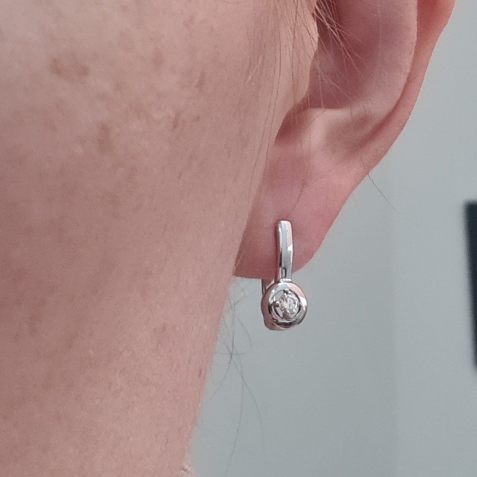 Серьги Deimantas 100593441 2,73гр 0,164ct. купить,NaN