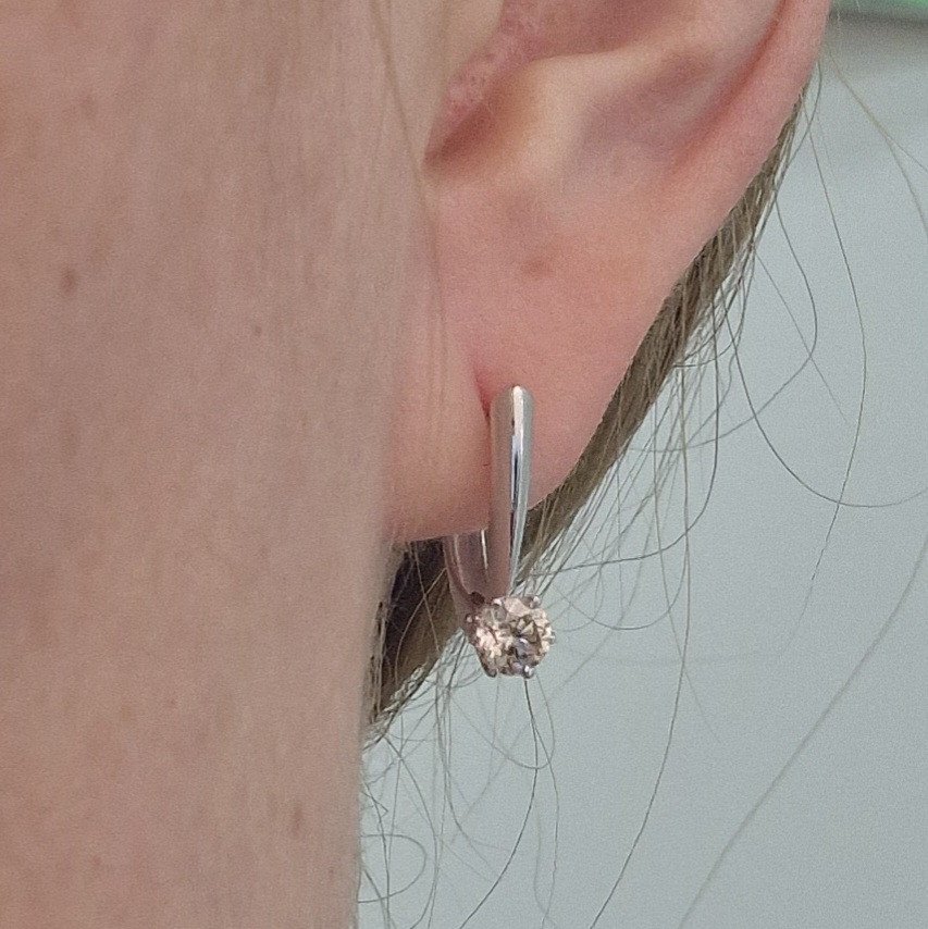 Серьги Deimantas 100596971 1,94гр 0,624ct. купить,NaN