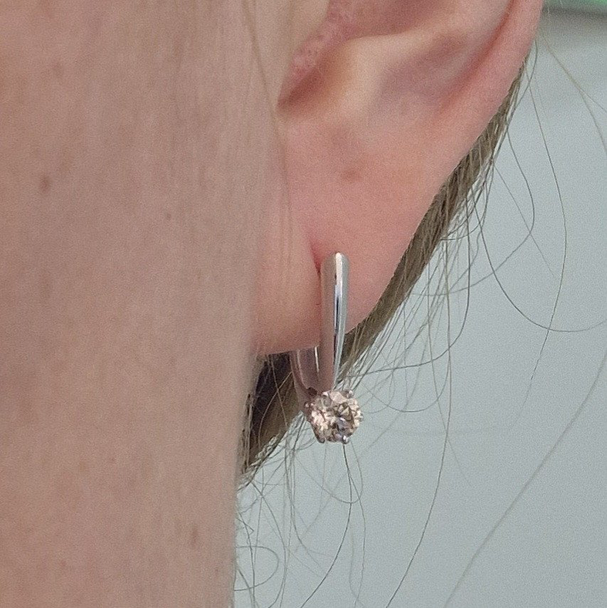 Серьги Deimantas 100596971 1,94гр 0,624ct. купить,NaN