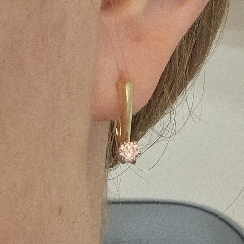 Серьги Deimantas 100596997 3,1гр 0,362ct. купить,NaN