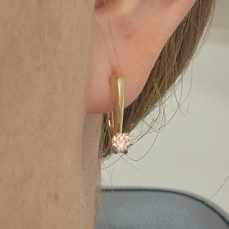 Серьги Deimantas 100596997 3,1гр 0,362ct. купить,NaN