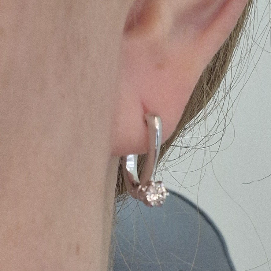 Серьги Deimantas 100597004 3,18гр 0,40ct. купить,NaN
