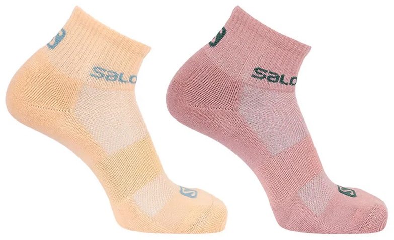 Носки Salomon 2 пары желтый, розовый 39-41 купить,NaN