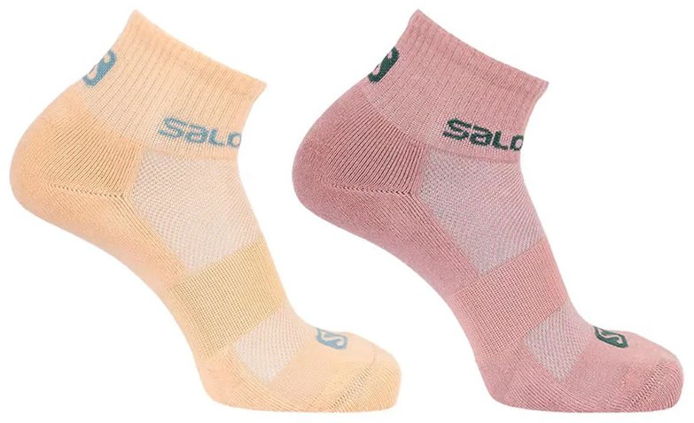 Носки Salomon 2 пары желтый, розовый 39-41 купить,NaN