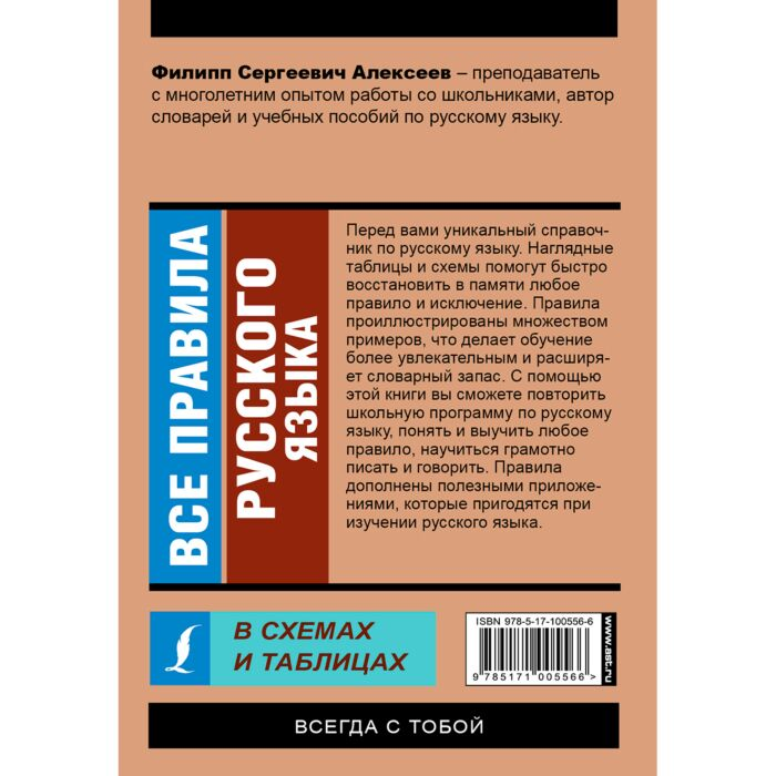 Иностранные языки Алексеев Ф. С. Все правила русского языка в схемах и таблицах купить,NaN