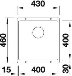 Кухонная мойка Blanco Rotan 400-U 521334 купить,0