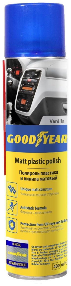 Goodyear полироль для пластика GY000714 0.4 л