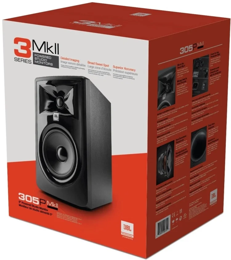 Акустическая система JBL 305P MKII Black купить,NaN