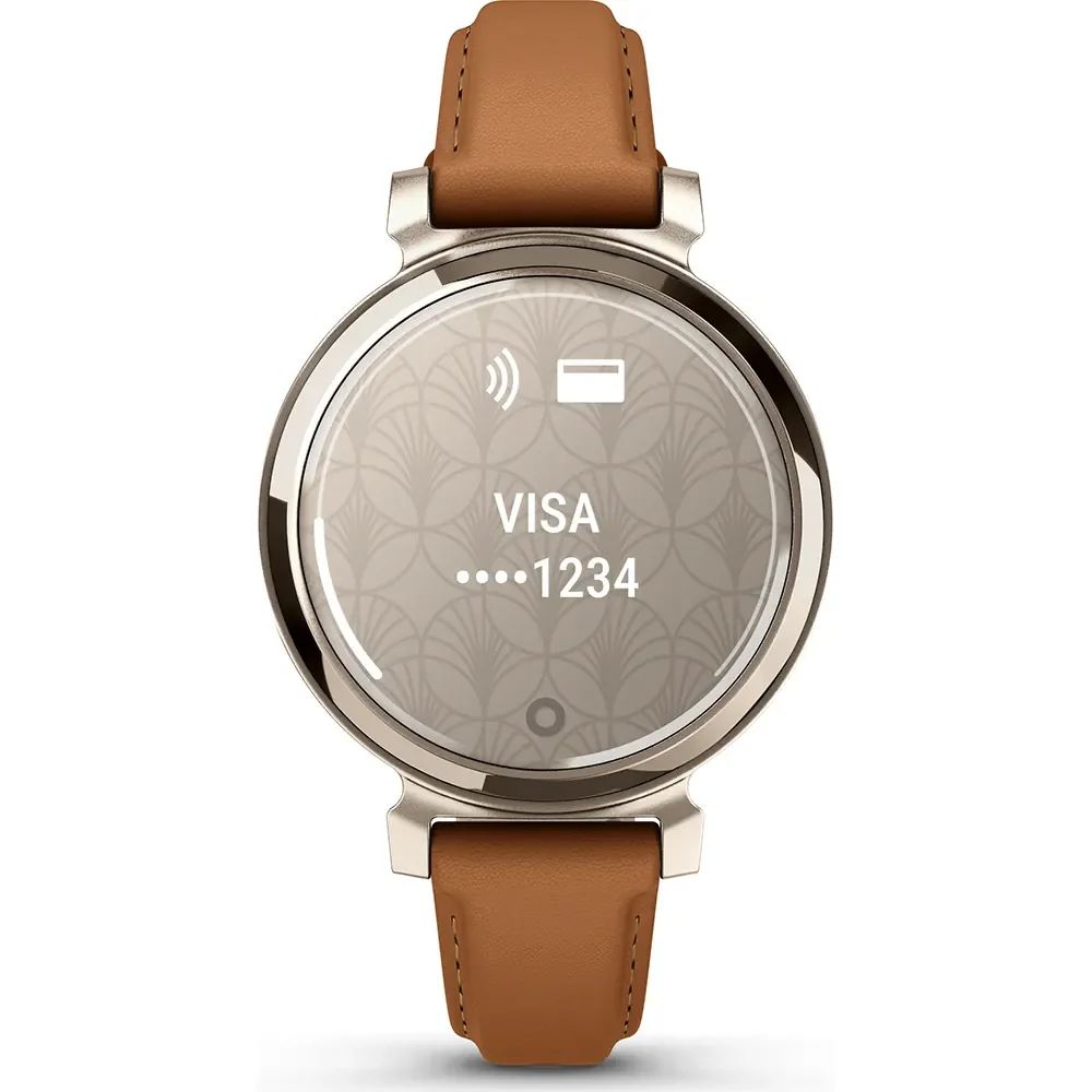 Смарт-часы Garmin Lily 2 Classic with Tan Leather Band 010-02839-02 35мм Cream Gold купить,0