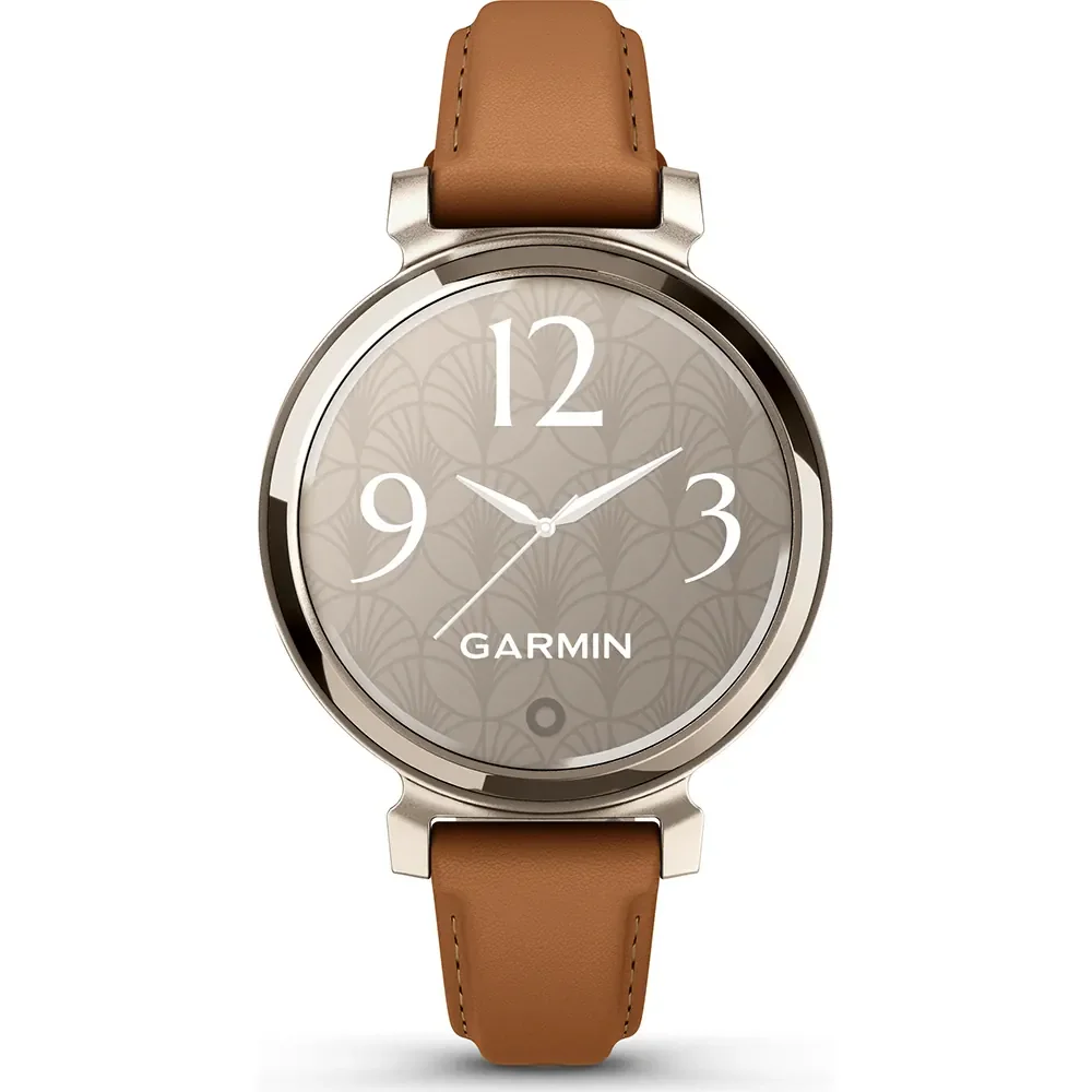 Смарт-часы Garmin Lily 2 Classic with Tan Leather Band 010-02839-02 35мм Cream Gold купить,0