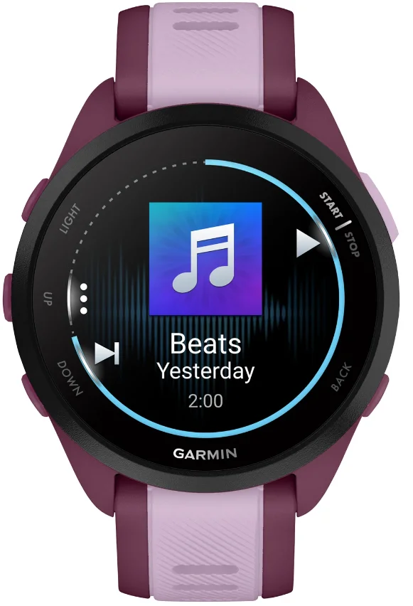 Смарт-часы Garmin Forerunner 165 Music Mist Berry Lilac 010-02863-33 43мм сиренево-бордовые купить,0