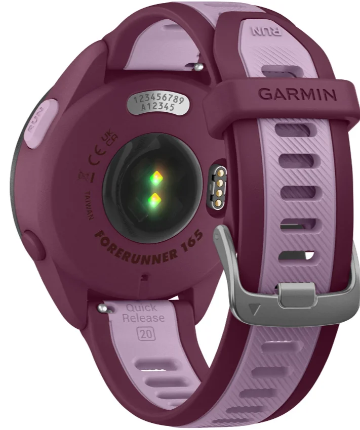 Смарт-часы Garmin Forerunner 165 Music Mist Berry Lilac 010-02863-33 43мм сиренево-бордовые купить,0