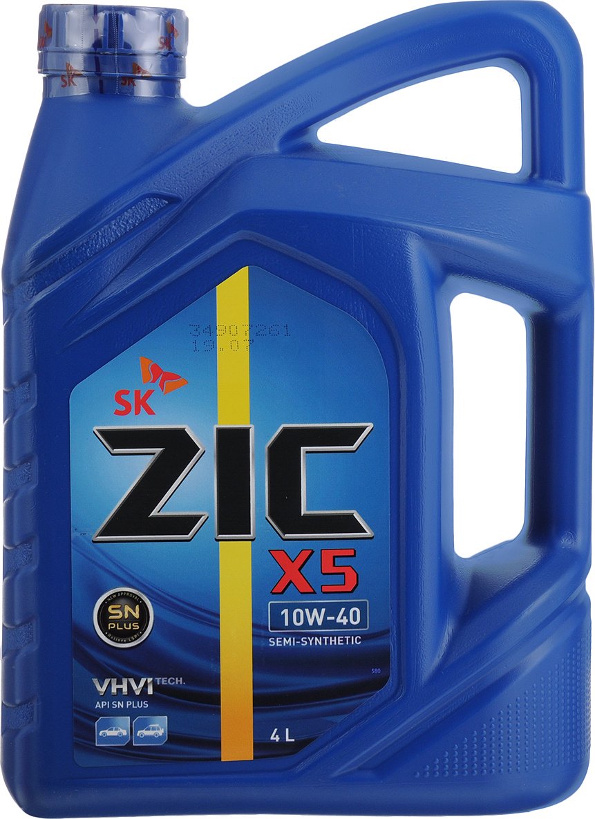 Моторное масло ZIC X5 10W40 4л