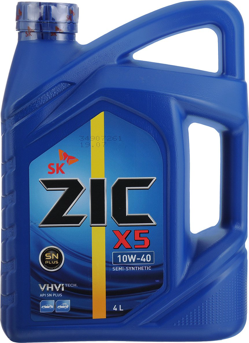 Моторное масло ZIC X5 10W40 4л купить,NaN