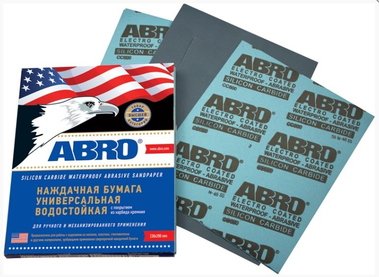 ABRO наждачная бумага P320 (280 ммх240 мм), 1 шт