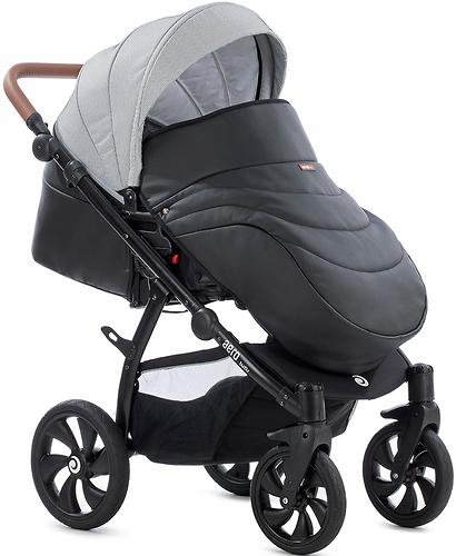 Коляска 2в1 Tutis Aero кожа black купить,NaN