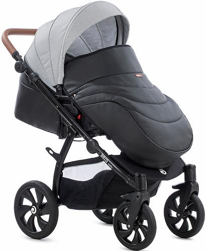 Коляска 2в1 Tutis Aero кожа black купить,NaN