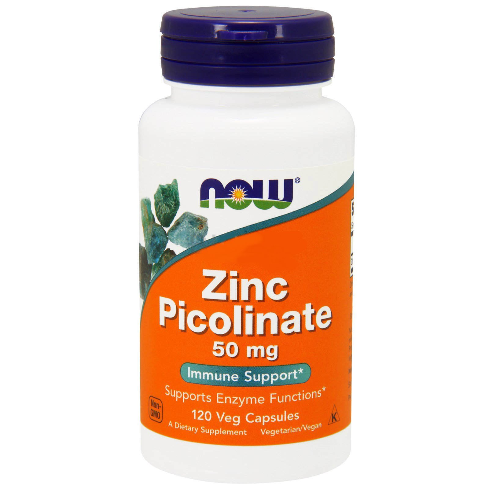 Цинк NOW Zinc Picolinate 50mg 120 капсул