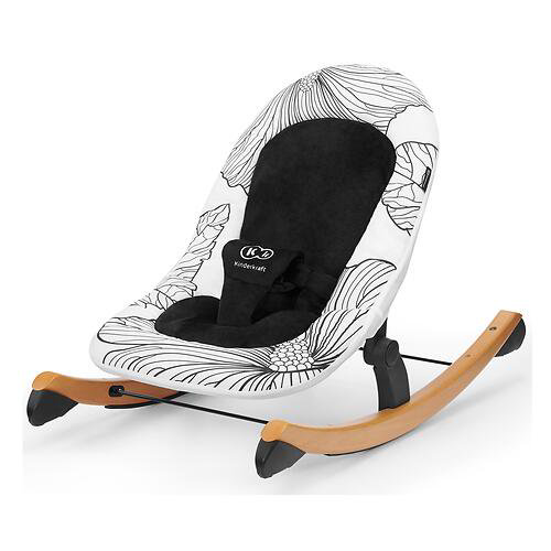 Шезлонг Kinderkraft Finio Black White купить,NaN