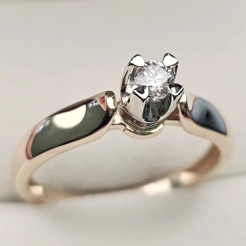 Кольцо Deimantas 107995035 18,5р 0,145ct. купить,NaN