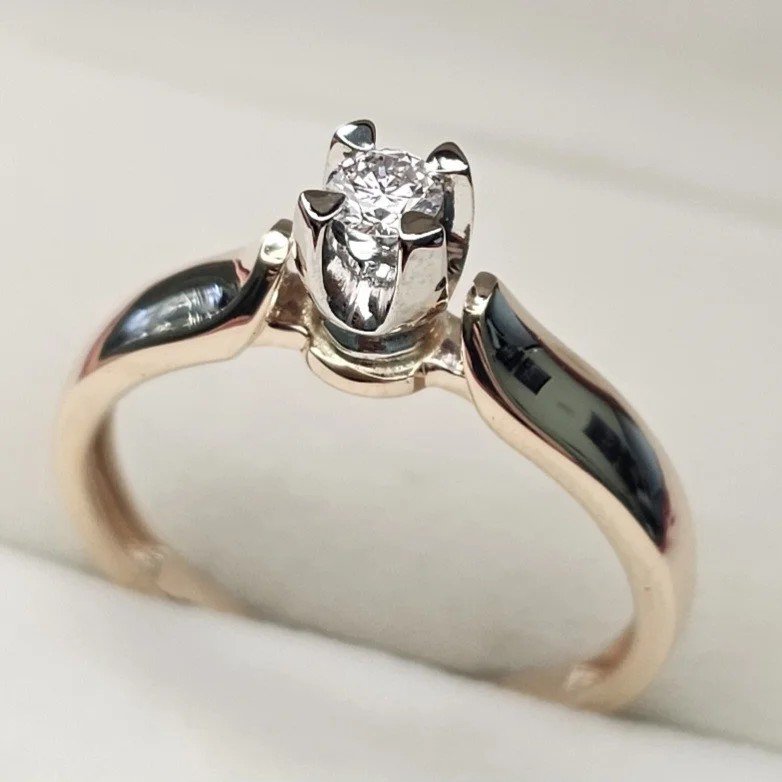 Кольцо Deimantas 107995035 18,5р 0,145ct. купить,NaN