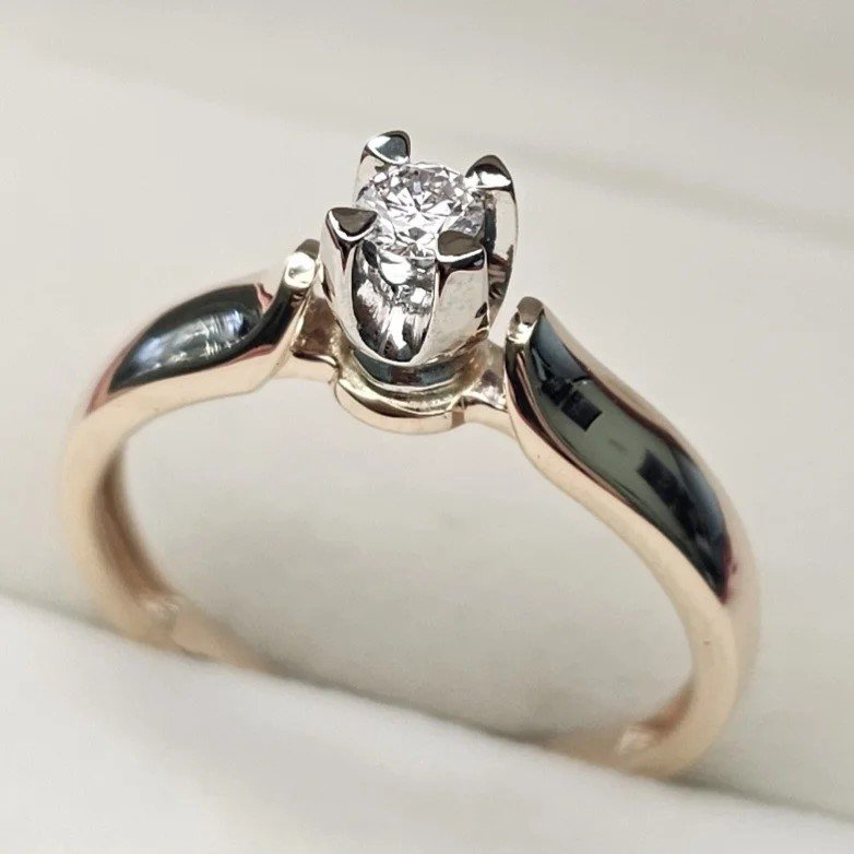 Кольцо Deimantas 107995035 18,5р 0,145ct. купить,NaN