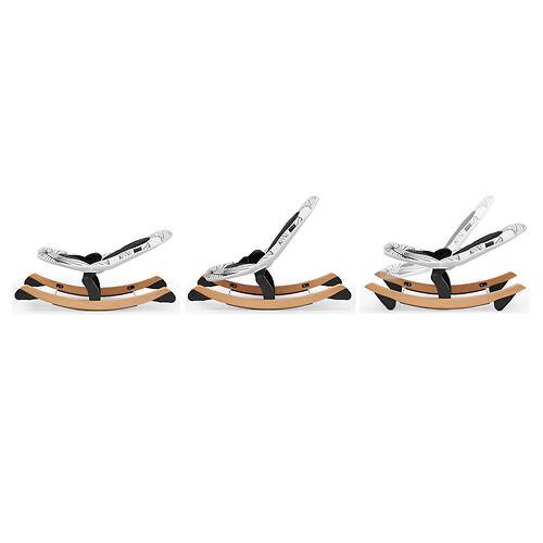 Шезлонг Kinderkraft Finio Black White купить,NaN