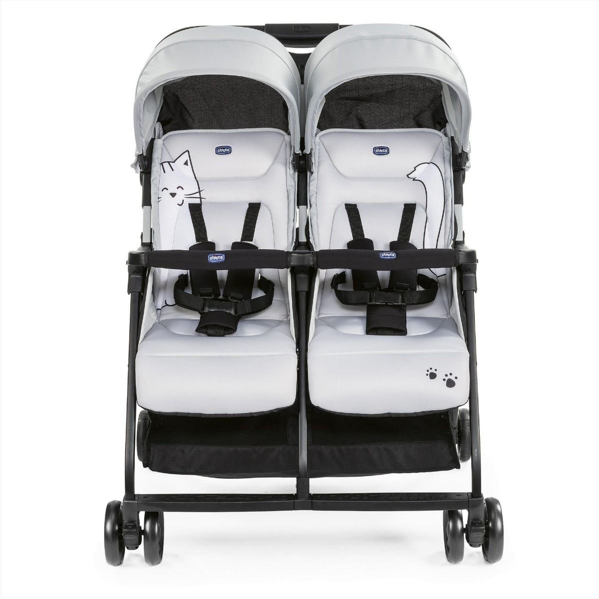 Коляска для двойни Chicco Ohlala Twin Silver Cat