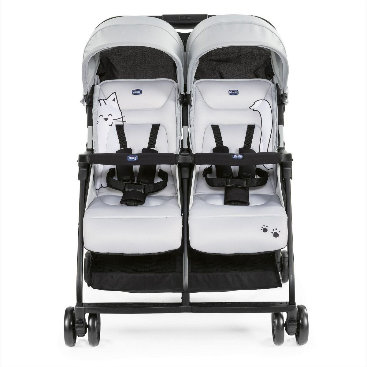 Коляска для двойни Chicco Ohlala Twin Silver Cat купить,NaN